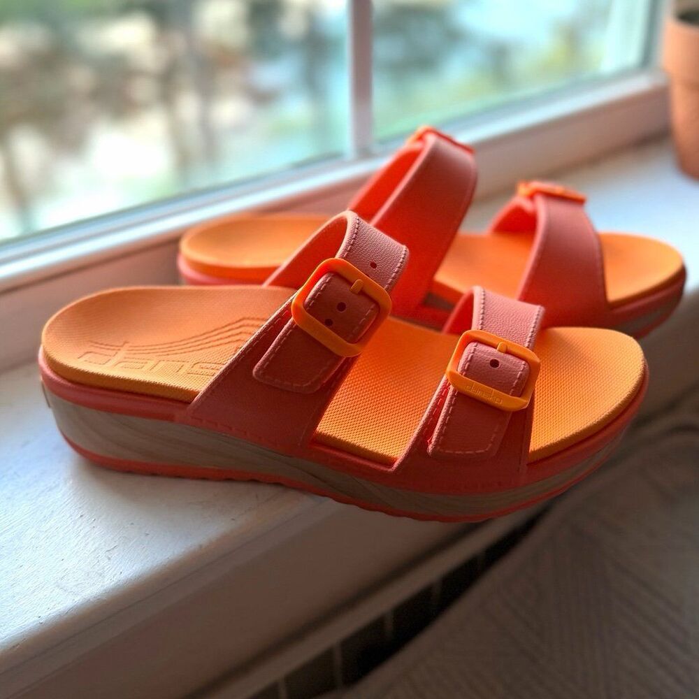 Dansko Women’s Kandi EVA Strappy Sandals in Bright Orange Size 40